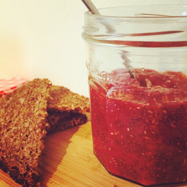 Strawberry chia seed jam