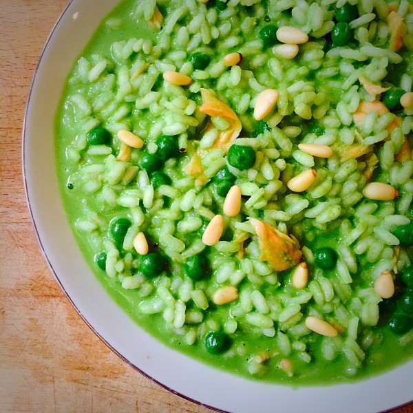 Green healthy risotto