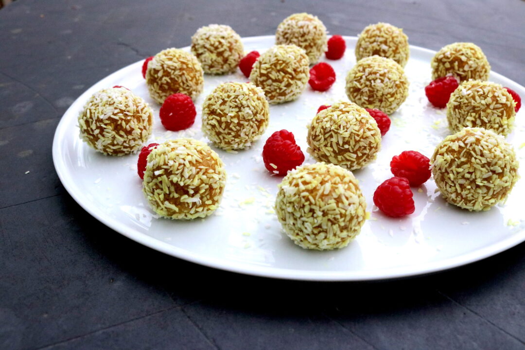 mango ginger cashew balls